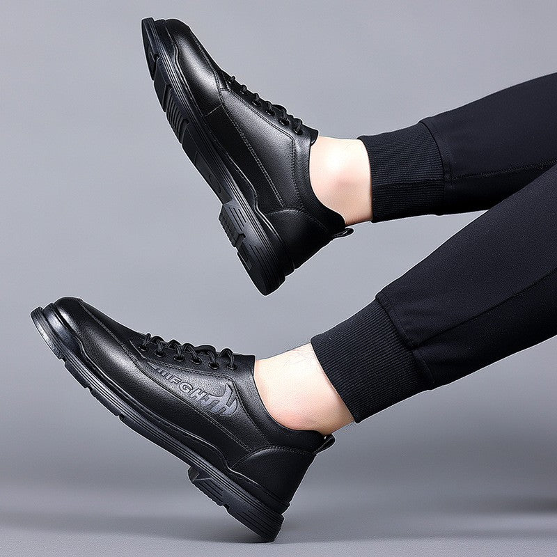 Spring and Autumn Men's Casual Driving Leather Shoes