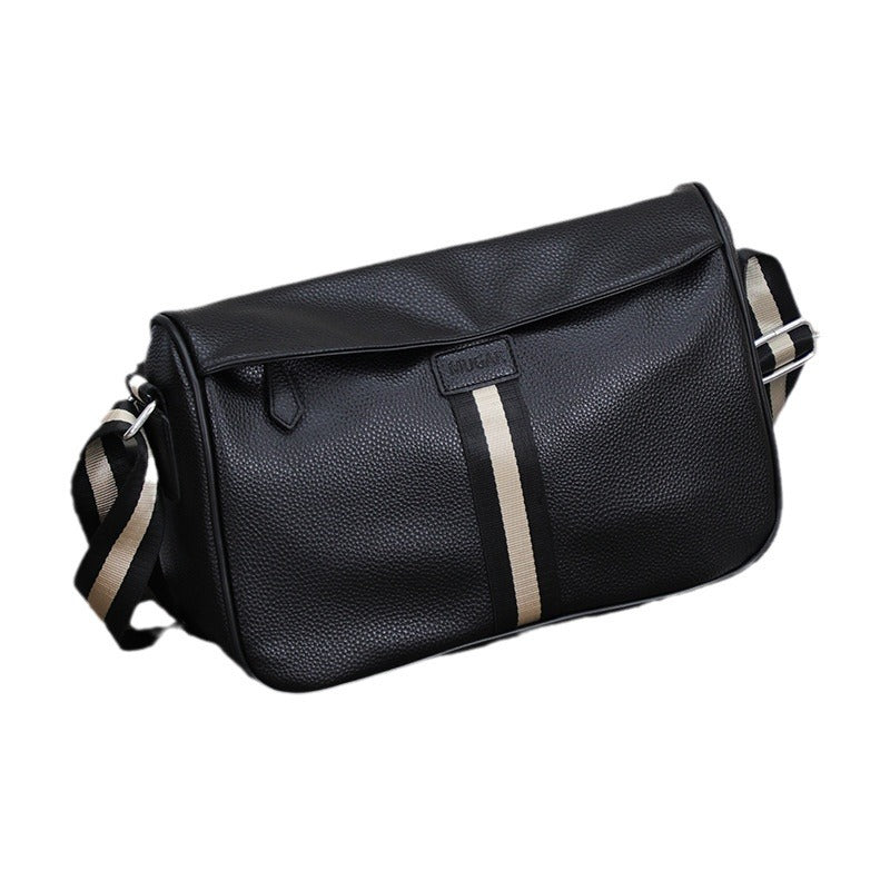 zd244-Men's Large Capacity Lychee Pattern Crossbody Bag
