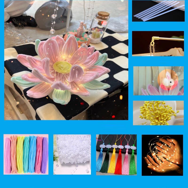 Mid-Autumn Festival handmade DIY material package lotus lantern