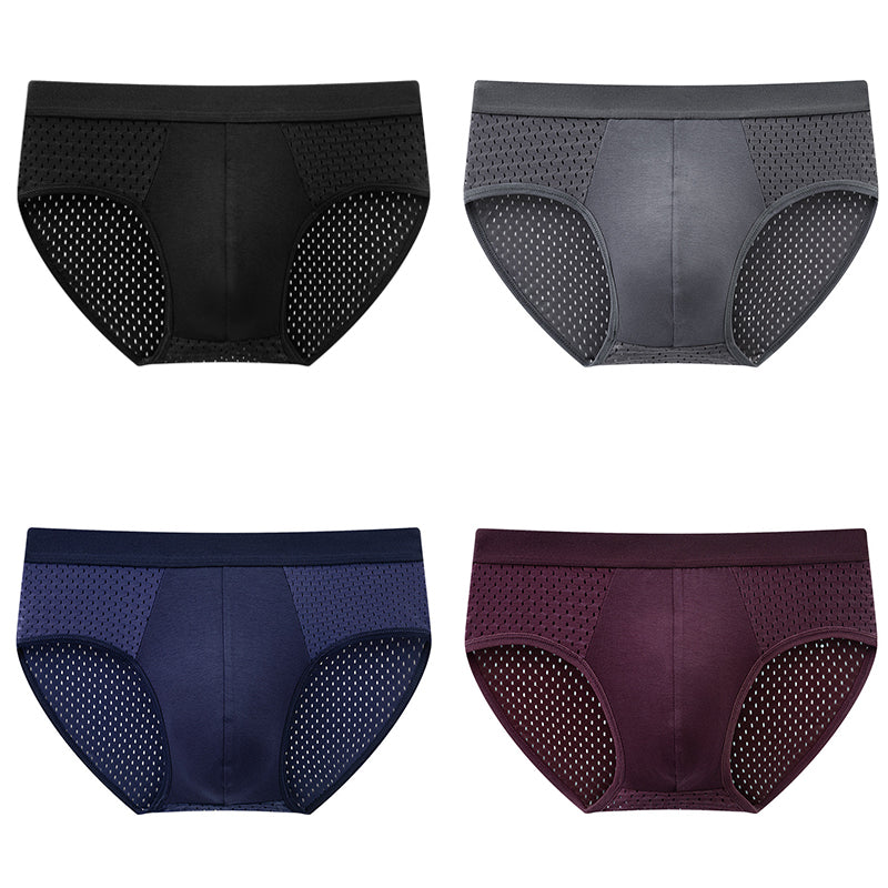 zq187-Ice silk breathable men's briefs