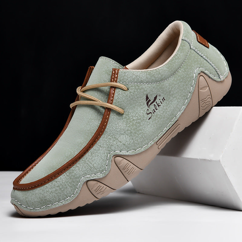 zqh191-Fashionable casual personalized men's leather shoes