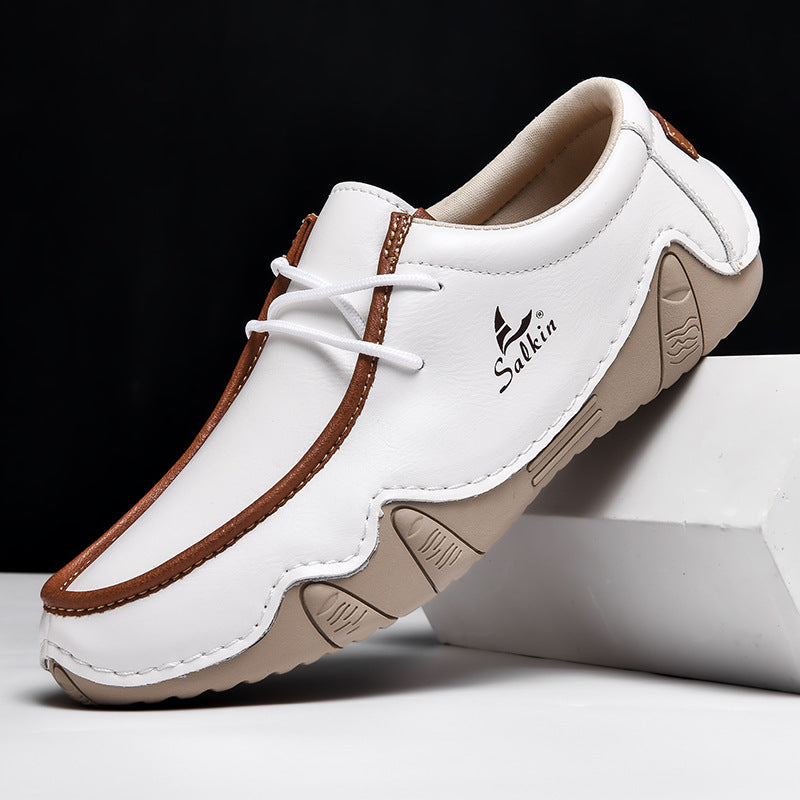 zqh191-Fashionable casual personalized men's leather shoes