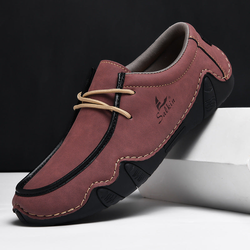 zqh191-Fashionable casual personalized men's leather shoes