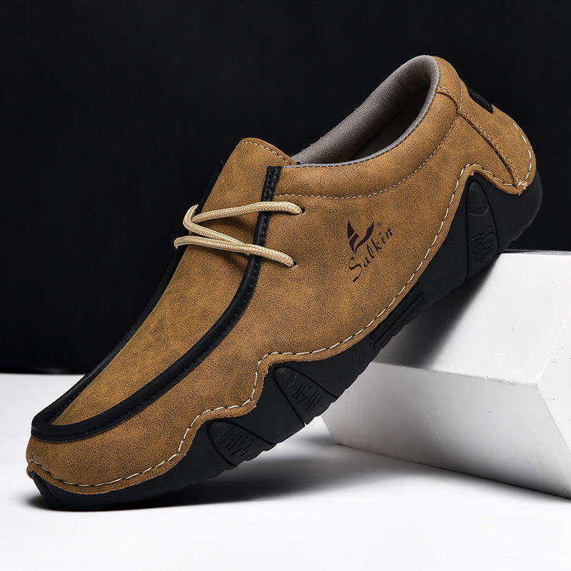 zqh191-Fashionable casual personalized men's leather shoes
