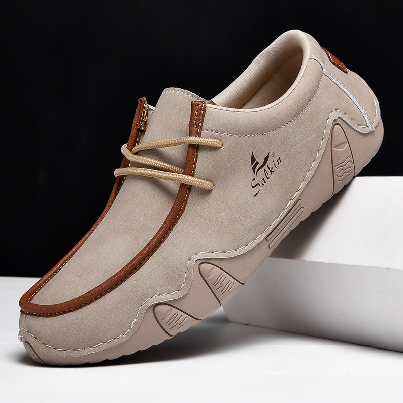 zqh191-Fashionable casual personalized men's leather shoes