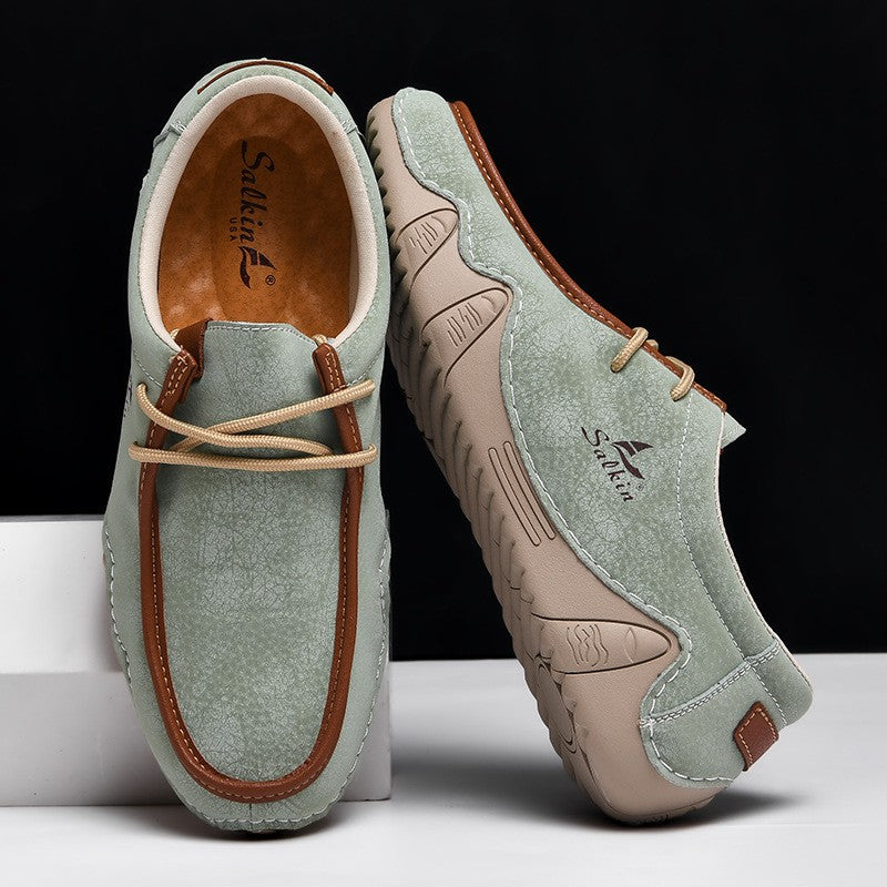 zqh191-Fashionable casual personalized men's leather shoes