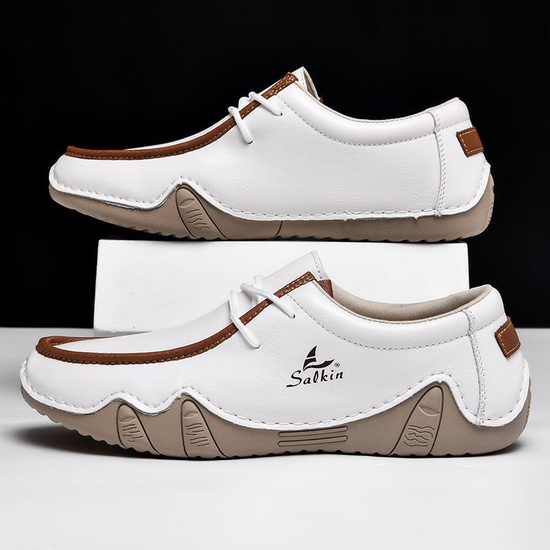 zqh191-Fashionable casual personalized men's leather shoes