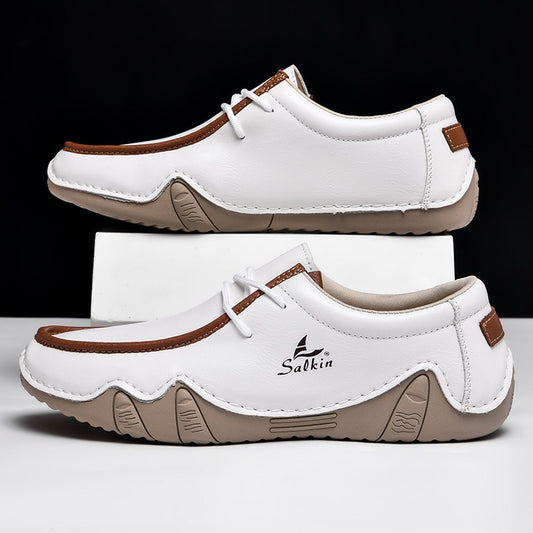 zqh191-Fashionable casual personalized men's leather shoes