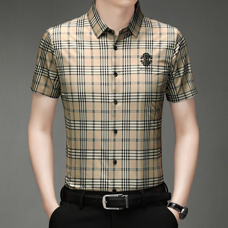 Casual business men's short-sleeved shirt(cm450)