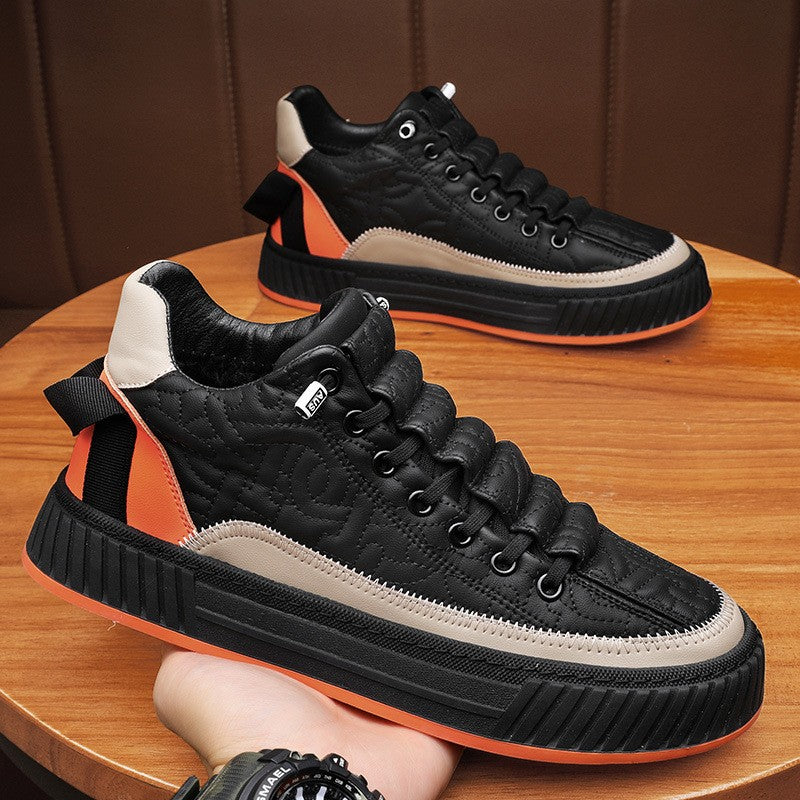 zqh202-Men's all-match thick-soled height-increasing sports shoes