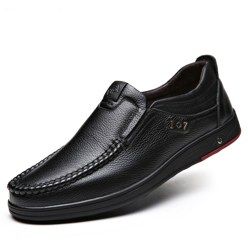 zq204-Fashion breathable men's leather shoes