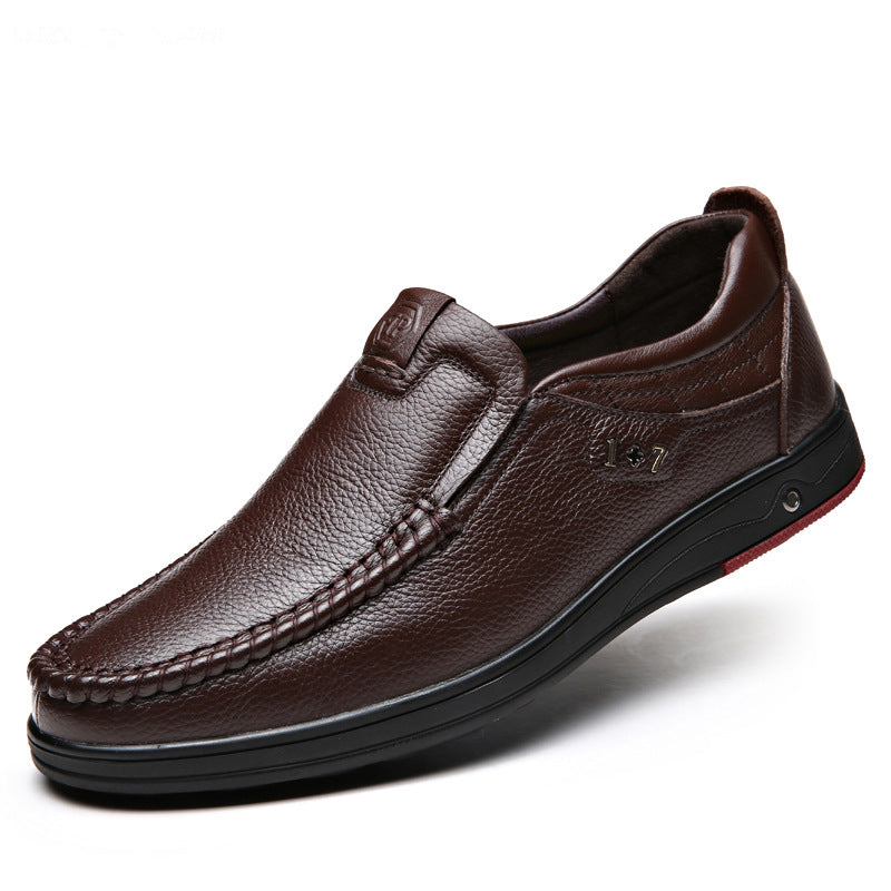 zq204-Fashion breathable men's leather shoes