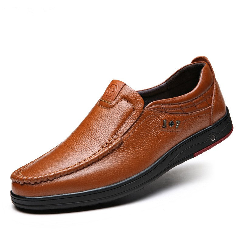 zq204-Fashion breathable men's leather shoes
