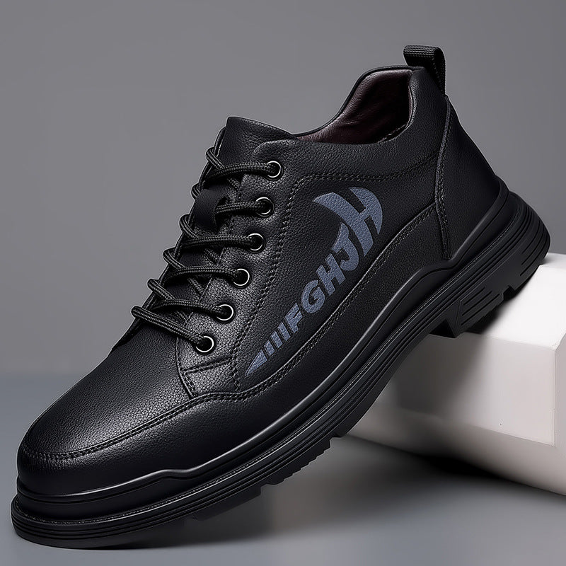 Spring and Autumn Men's Casual Driving Leather Shoes
