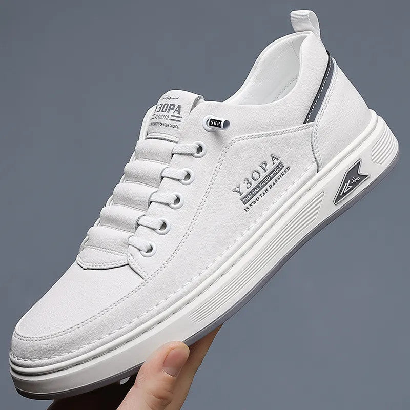 Men's breathable casual leather shoes