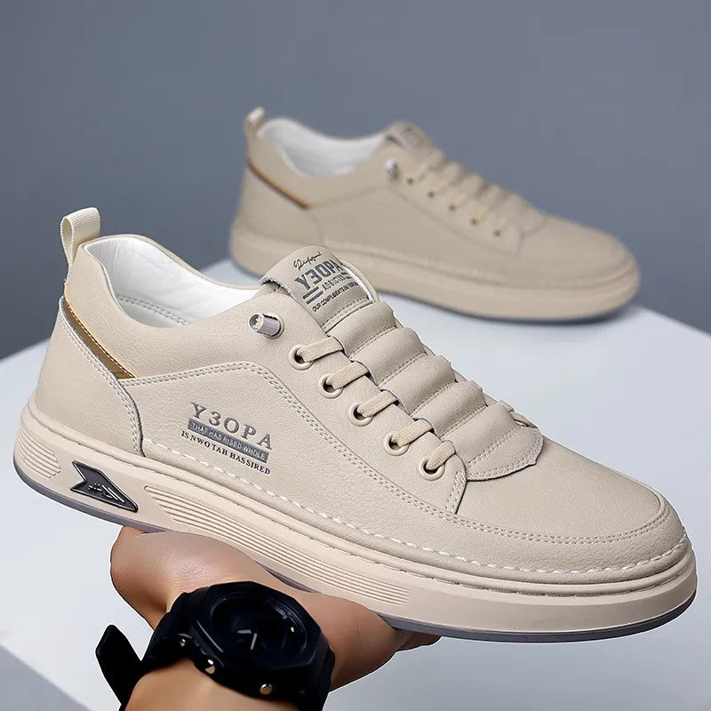 Men's breathable casual leather shoes