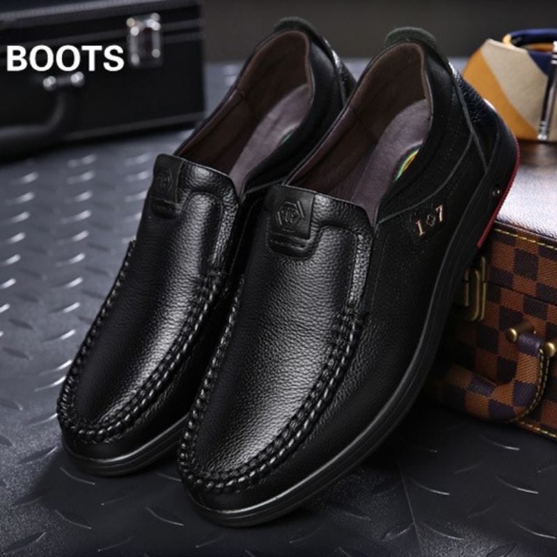 zq204-Fashion breathable men's leather shoes