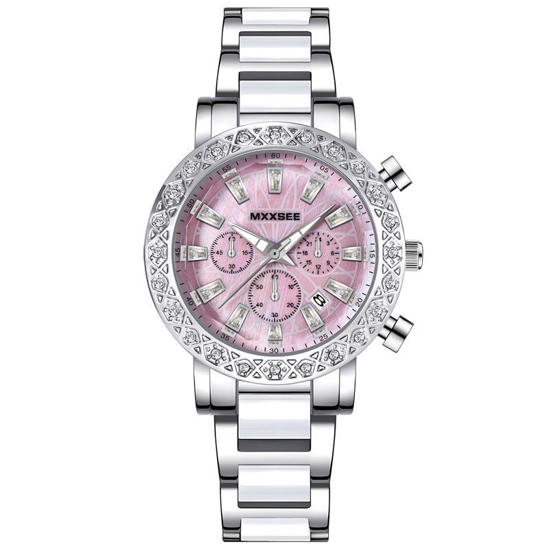 Ladies waterproof diamond watch