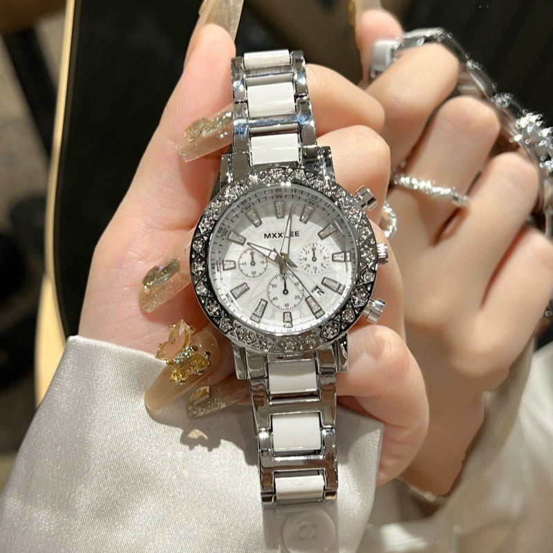 Ladies waterproof diamond watch