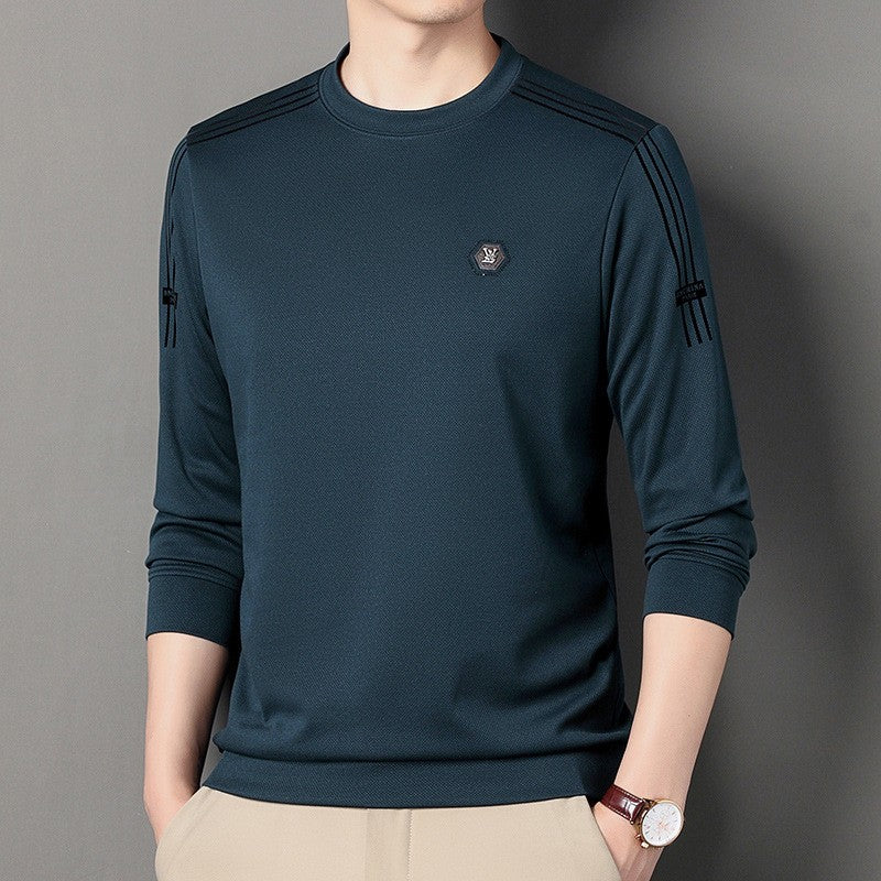 Round neck fashionable men's bottoming shirt