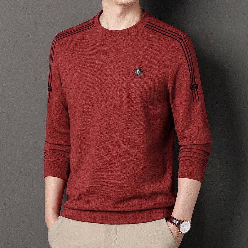 Round neck fashionable men's bottoming shirt