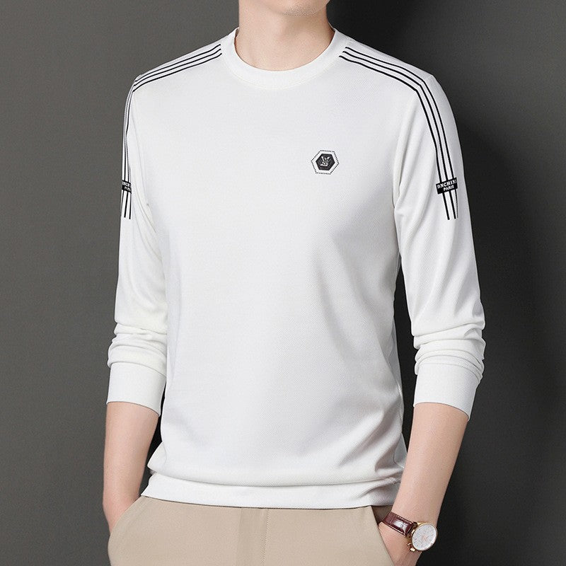 Round neck fashionable men's bottoming shirt