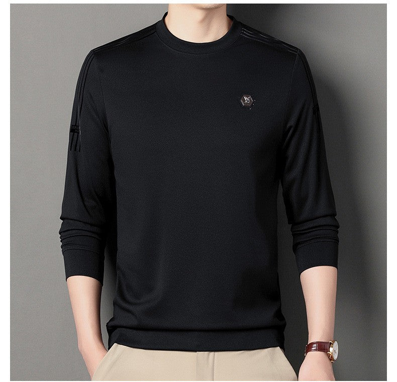 Round neck fashionable men's bottoming shirt