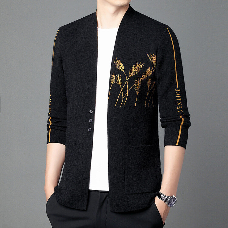 zq228-2024 New Autumn Men's Knitted Cardigan