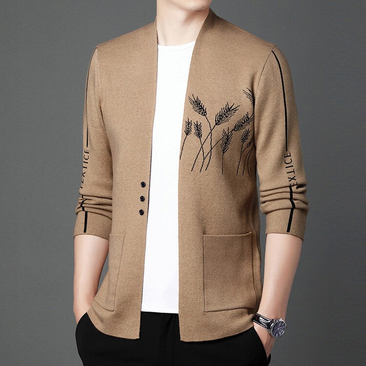 zq228-2024 New Autumn Men's Knitted Cardigan