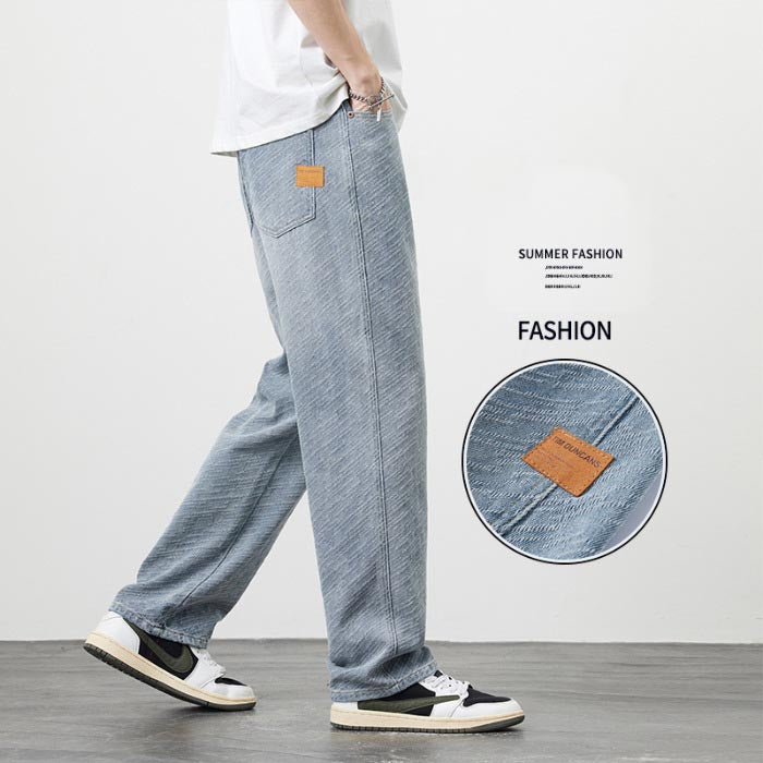 zd249-Men's Summer Loose American High Street Retro Casual Pants