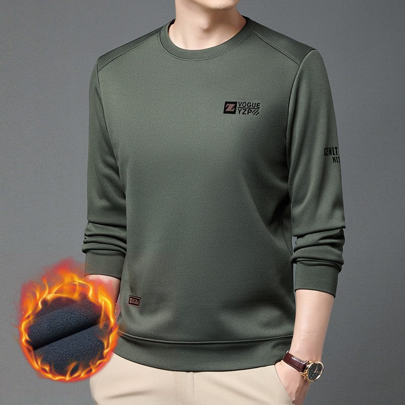 you241-Men's thick fleece sweatshirt