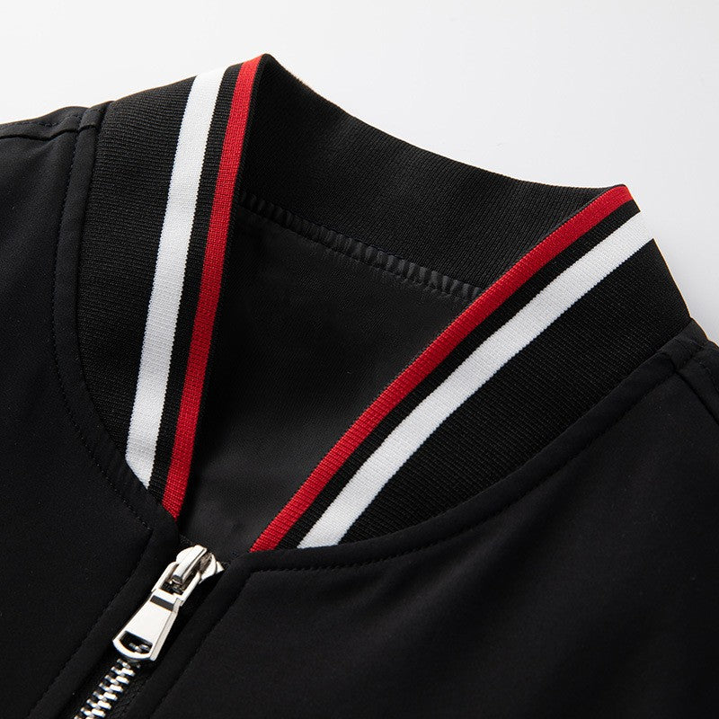Spring and Autumn Embroidery Trendy Men Flight Suit Jacket