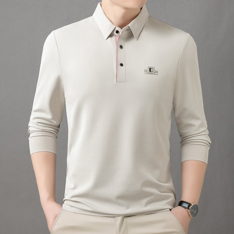 zq261-Seamless men's long-sleeved T-shirt