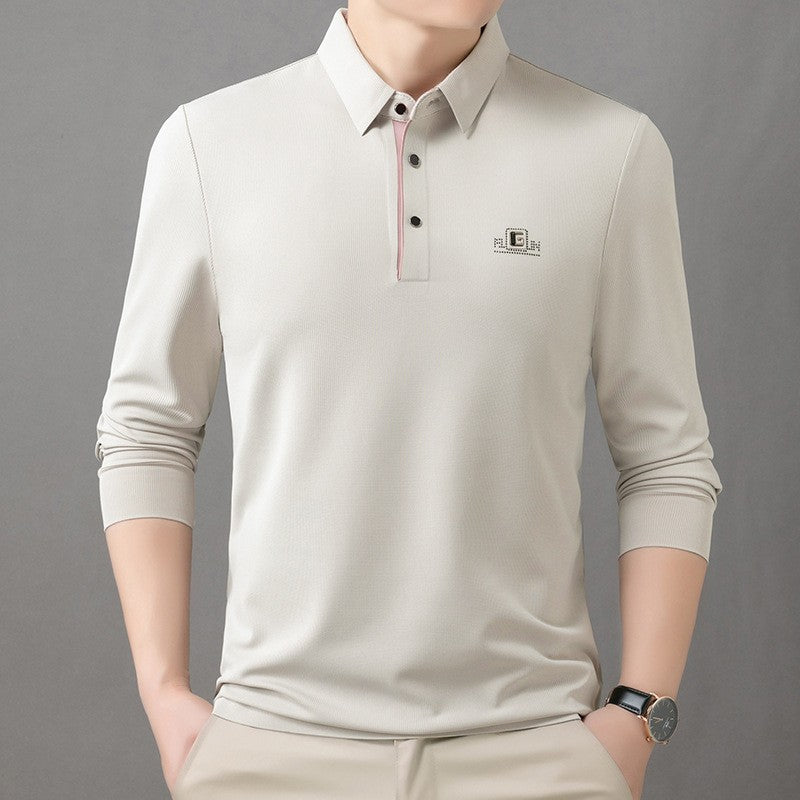 zq261-Seamless men's long-sleeved T-shirt