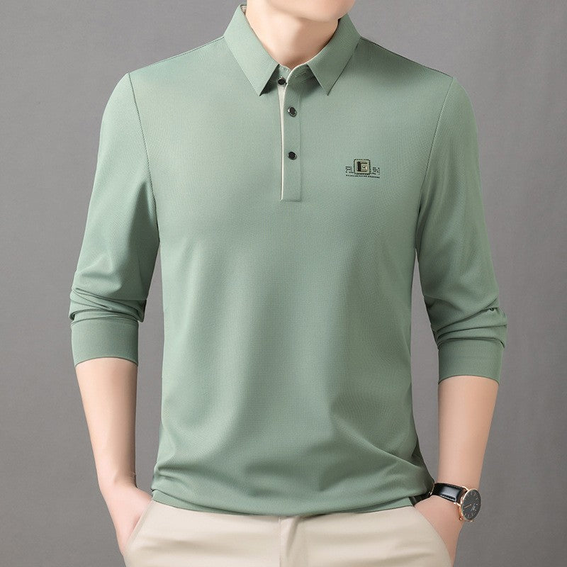 zq261-Seamless men's long-sleeved T-shirt