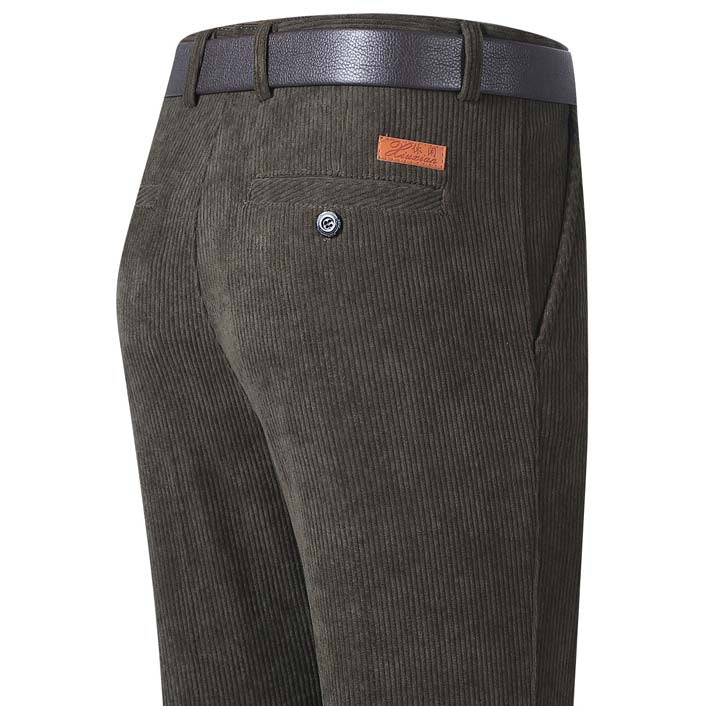 hins144-Autumn and winter men's casual loose straight striped trousers
