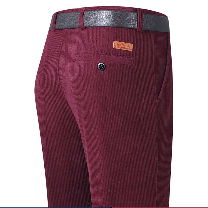 hins144-Autumn and winter men's casual loose straight striped trousers