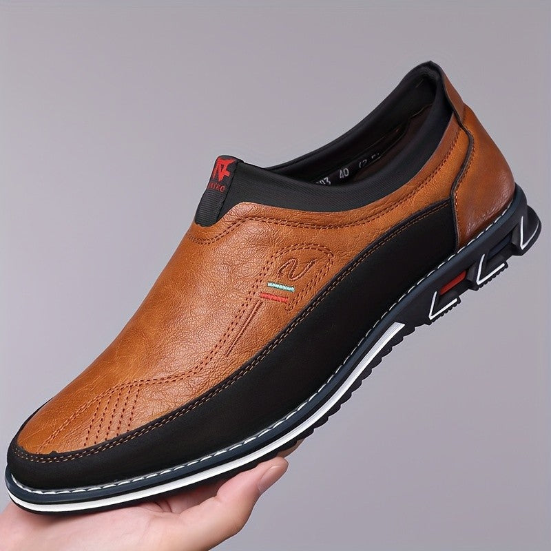 iq110-Men's casual fashion leather shoes