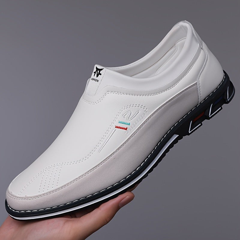 iq110-Men's casual fashion leather shoes