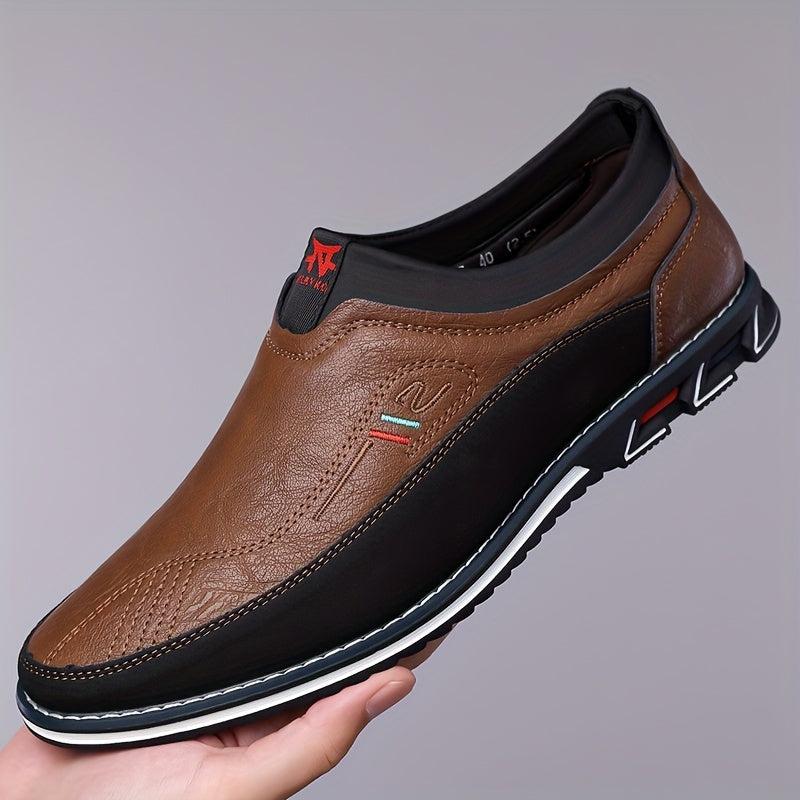 iq110-Men's casual fashion leather shoes