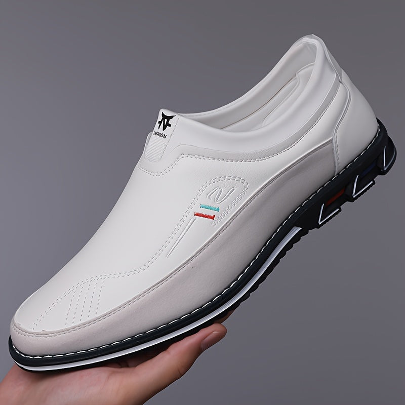 iq110-Men's casual fashion leather shoes