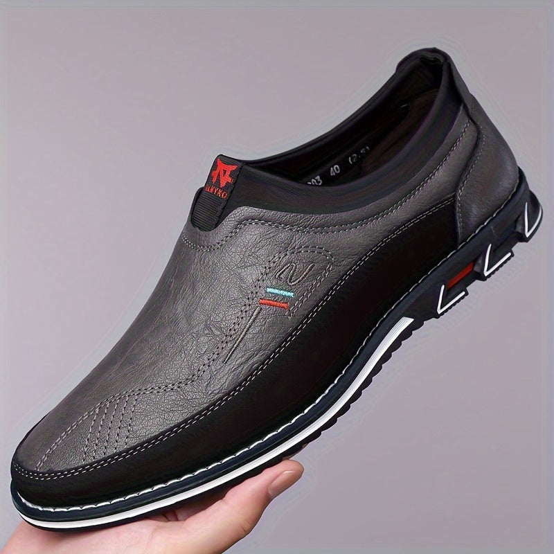 iq110-Men's casual fashion leather shoes