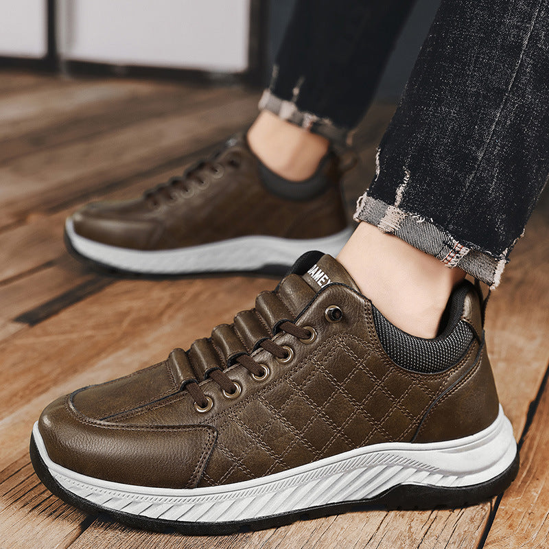 Men's lightweight fashion casual sports leather shoes(px94)