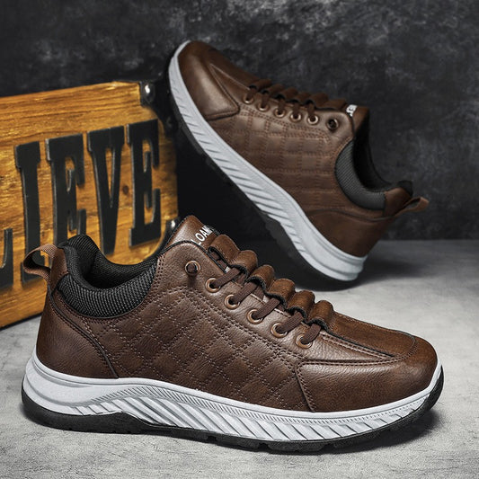 Men's lightweight fashion casual sports leather shoes(px94)