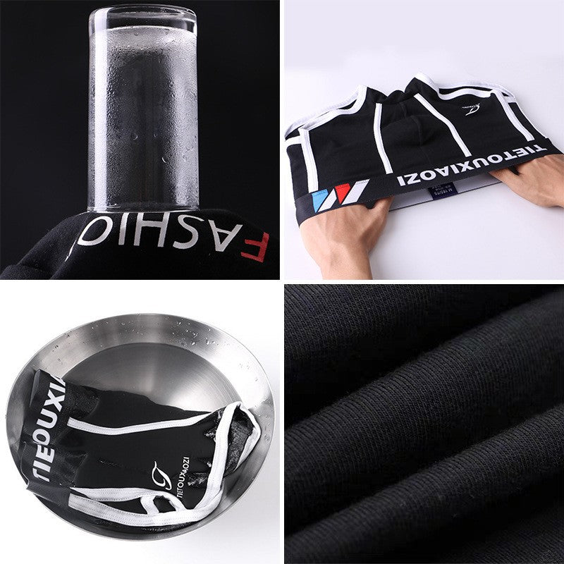 Men's Korean style trendy pure cotton boxer briefs(ud42)
