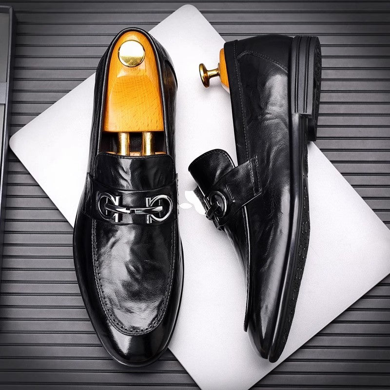 Men's British style business casual leather shoes(cm253)