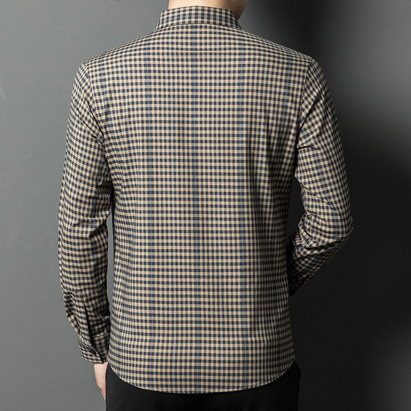 zd293-Men's autumn fashion casual long sleeve shirt