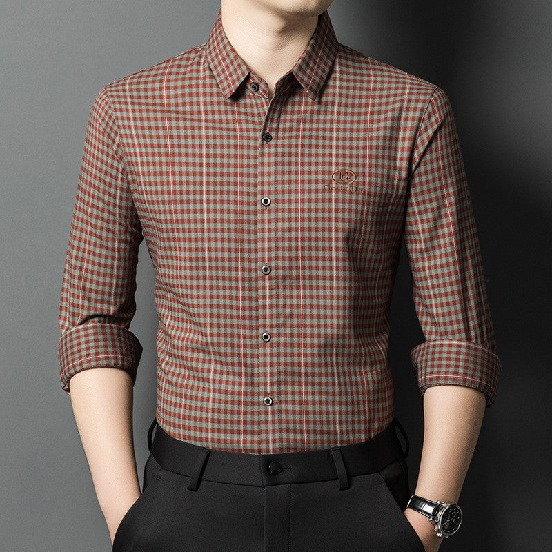 zd293-Men's autumn fashion casual long sleeve shirt