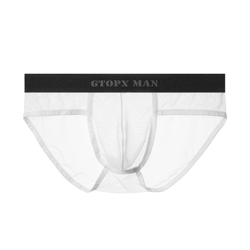 luu294-Men's Ice Silk Thin Mesh Underwear