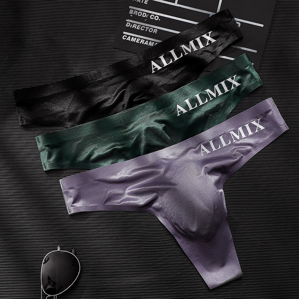 cm311-Men's sports fitness thin triangle thong